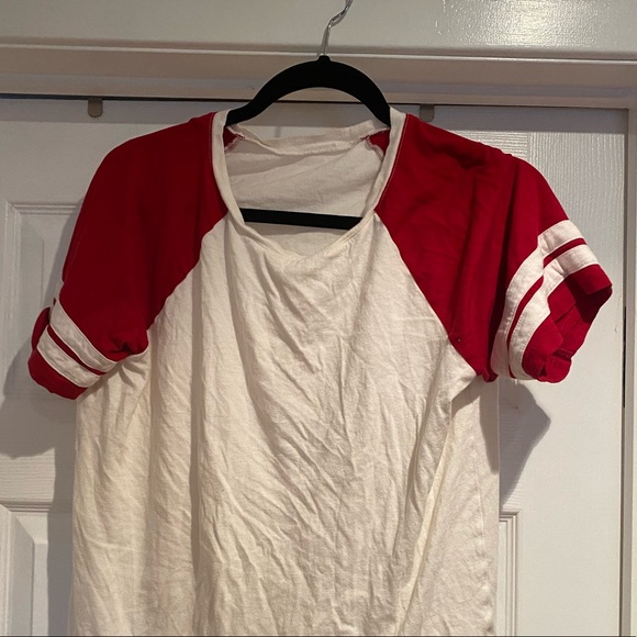 Vintage red and white baseball t-shirt - Picture 2 of 2